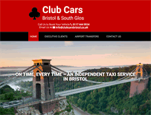 Tablet Screenshot of clubcarsbristol.com